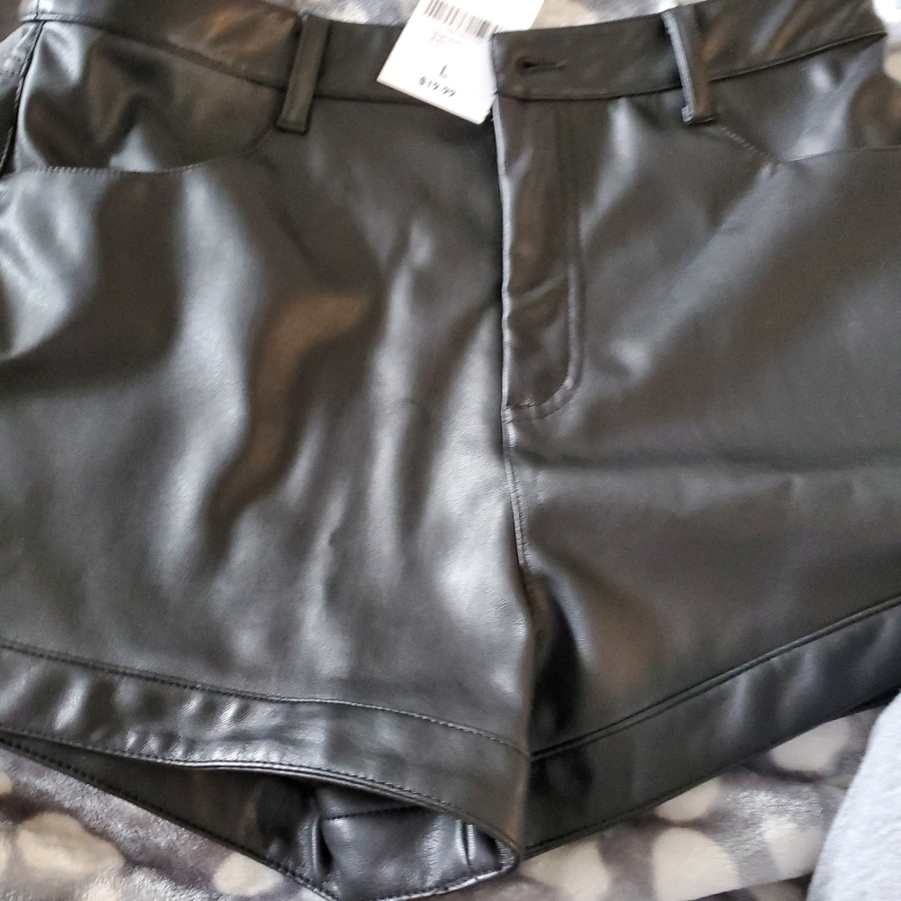 Forever 21 Faux Leather Shorts
